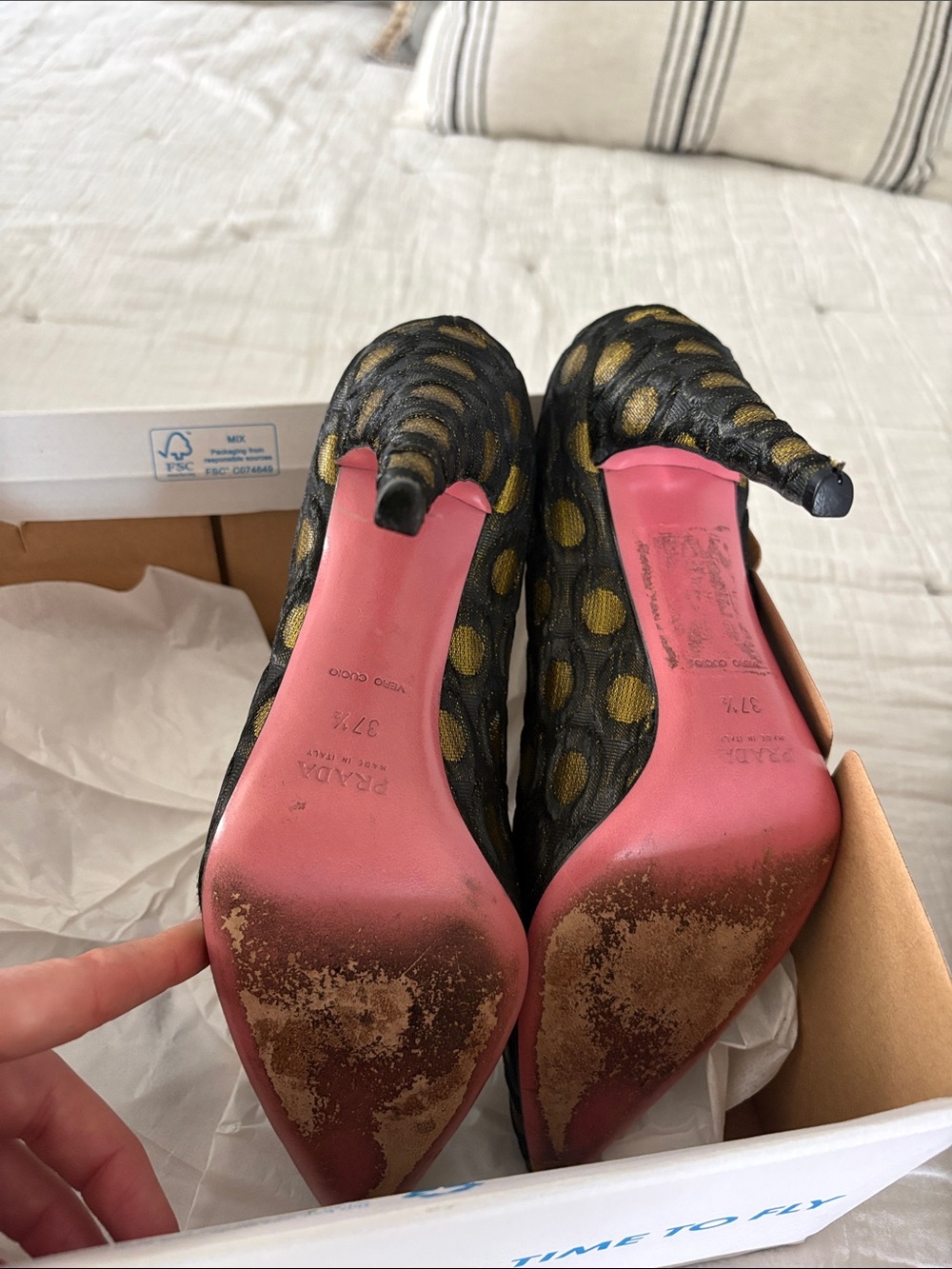 Prada Polka Dot Pumps - Picture 3 of 3